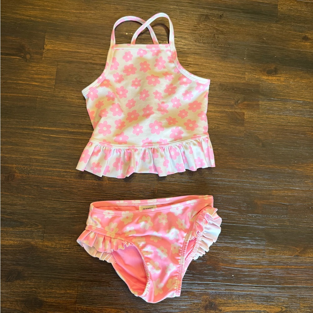 Old Navy Pink Floral Swimsuit